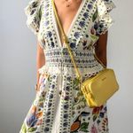 Miu Miu Yellow Leather Double Zip Crossbody / Shoulder Bag Photo 13