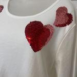 Quacker Factory  Sequin Heart Shirt Photo 1