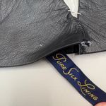 VTG Leather Gloves Black Embroidered Pure Silk Lined Made in France XS 7 NOS Photo 4