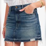 Madewell  Postage-Stamp Denim‎ Mini Skirt Croswell Wash Size 32 Photo 0