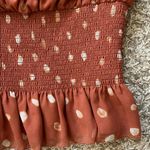 Wilfred  Ballad Camisole Polka Dot Smocked Cropped Tank Top - Size Small Photo 4