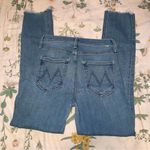MOTHER JEANS The Mid Rise Dazzler Ankle Fray Riding The Cliffside Size 26 Photo 4