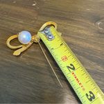 Salvatore Ferragamo Ferragamo Bow Ribbon Stick Pin Pearl Brooch Elegant Accessory Vintage Gold Photo 5