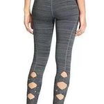 Athleta NWOT  High Rise Cut Out Chaturanga Charcoal Grey Spacedye Tight Leggings Photo 1