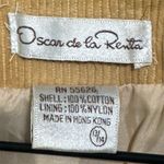 Oscar de la Renta VTG Corduroy Blazer Women’s 13/14 Tan Academia Cotton Jacket Photo 6