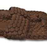 Paloma Barcelo Braided Satin Sandals Brown Sz 37 / 6 MSRP $338 Slip Photo 3