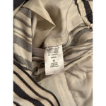 Loft Petite Small White, Blue & Silver Striped Pants with Tie Belt Photo 11