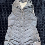 Eddie Bauer Women's Quilted Sherpa Lined Down Filled Vest Gray Size M Photo 0