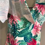 Matilda Jane Pink and Green Flutter Sleeve Swimsuit Photo 3