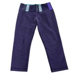 Lululemon  Leggings Womens 6 Purple Dense Slub Denim Wunder Under Crop‎ Photo 1