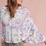 Maeve  Anthropologie Brynna Dolman Button Front Floral Geometric Print Blouse XS Photo 1