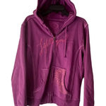 Life is Good Women's Size Medium Purple Full Zip Hooded Sweater Photo 0