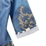 Derek Lam  10 Crosby Denim Kimono Jacket Wrap Belted Floral Patchwork Size 0 | XS Photo 10