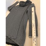 Cabi Fergie Splits Women XS Sweater Long Sleeve Pullover Cowl Neck Knit Striped Photo 7