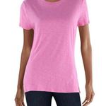 Three Dots  women's crew neck tee solid aurora pink Sz S NWT Photo 0