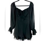 LYANER women’s XL black chiffon long Photo 1