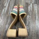 J.Crew  Faux Raffia Block Heel Mule Sandal 8 Photo 5