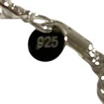 Elegant 925 Sterling Silver Rope Chain Necklace & Bracelet Set.New w/ gift box Photo 6