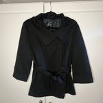 Sandro Black Belted Trench Jacket Photo 7