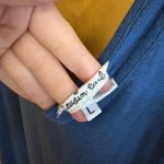 Cousin Earl Blue Hemp Cotton V Neck Wide Leg Jumpsuit Wide Leg L Size L Photo 3