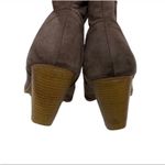 Charlotte Russe  Beige & Tan Heeled Booties Women’s Size 9/ 9.5 Suede Material! Photo 1