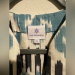 Pax Philomena Bellagio Cotton IKat Mermaid Dress Blue Size XL Photo 4