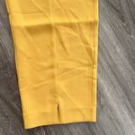 Diane Von Furstenberg DVF  Yellow Pants 15 Wilder crepe tapered Leg Ankle Elegant Photo 7