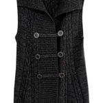 Style & Co . Women's Black Double-Breasted Cardigan Photo 0