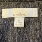 Caslon  Women’s Charcoal Pinstripe  Blazer Size 14 Photo 1
