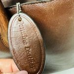 wilson's leather Vintage  Dark Red Shoulder Tote Organizer Lined Double Handle Photo 6