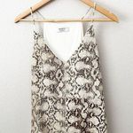 BAILEY 44 x ANTHRO | Snake Skin Sueded Tank Blouse Ivory Black Gray | Size Small Photo 0