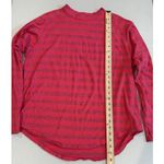 Zella  Top Womens Small Hot Pink Striped Athletic Athleisure Travel Basic Casual Photo 3