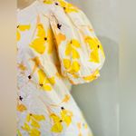 A New Day  summer  floral print yellow dress size Small puffy sleeve Photo 5