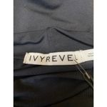 NEW Ivyrevel Black Long Sleeve Mock Neck Ruched Party Mini Bodycon Dress Size XS Photo 2