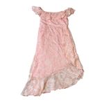 Lulus NWOT  XXL Pretty Perfect Blush Burnout Floral Off-the-Shoulder Midi Dress Photo 2