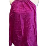 Knox Rose Women's Magenta Pink Woven Halter Tank Top - Size Large - NWT Photo 0