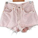Levi's Levi’s Pink 501 Button Fly Denim Shorts‎ Photo 0