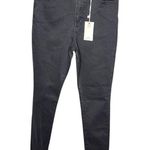 Good American  Skinny Good Waist Long Slit Jeans Photo 0