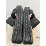 Zodiac Women's Size 7 Black Platform Woven Espadrille Sandals Slides Photo 4