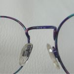 Purple/Green Retro Round Glasses Purple Photo 4