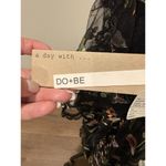 DO + BE Floral Embroidered Dress Sz Medium NWT Black Photo 1