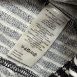 Pilcro Anthropologie Striped Hoodie Tunic XS Black White Cotton Drawstring Photo 8