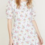 Faithfull the Brand  Florence Blue Floral Print Mini Dress Size XL NWT Photo 6