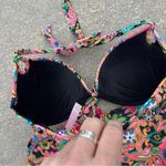 Victoria's Secret Victoria’s Secret 34D/L The Gorgeous Pink Neon Paisley Pushup Halter Bikini Set Photo 4
