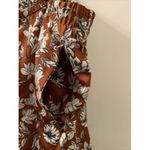 La Ligne x Target Women's Plus Size 4X Floral Print Satin Pants Trousers Brown Photo 10