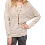 Urban Outfitters Pins& Needles Long Sleeve Cream Dolman Sleeve Knit Sweater Photo 0