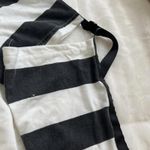 ROMWE Anime Women's Cute Striped Oversized Round Neck Long Sleeve Subcul shirt S White Photo 4