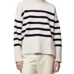 ZARA  Long Sleeve Striped Pullover Sweater Black and Cream Women's Size Large Photo 0