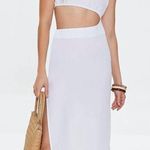 White Cutout MIDI Dress Size M Photo 0