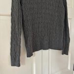 Ralph Lauren Lauren Ralph Lauren Charcoal Gray Cable Knit Sweater Size XL Cotton Logo Button Photo 10